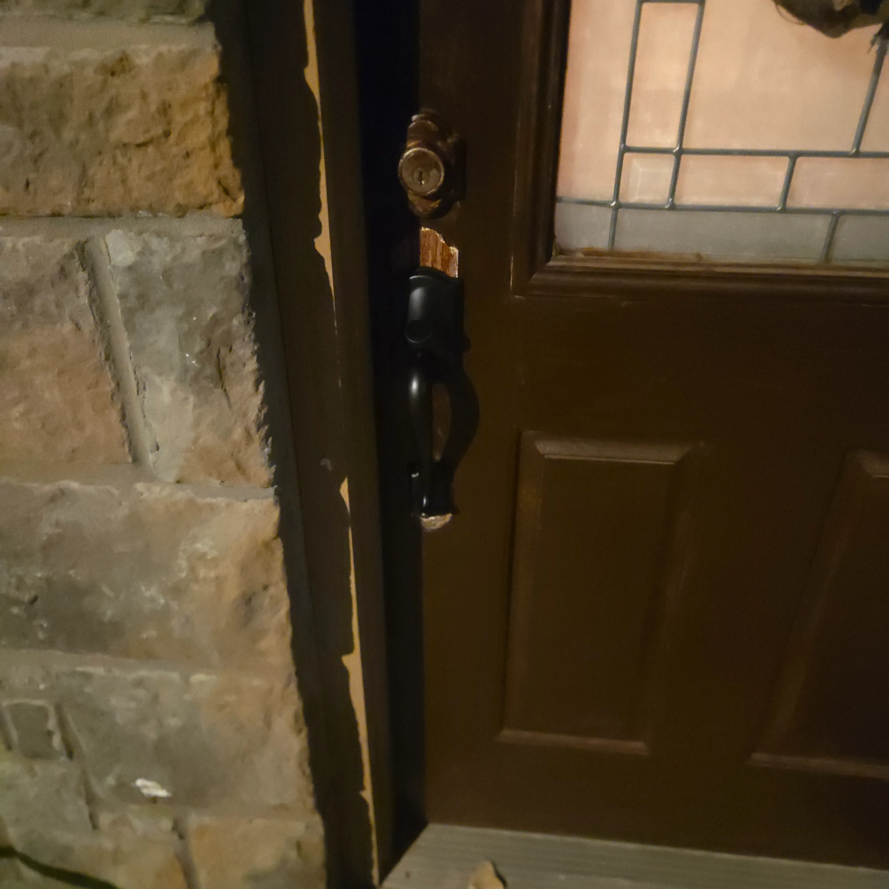 Exterior door frame and lock repair on Ripley area home