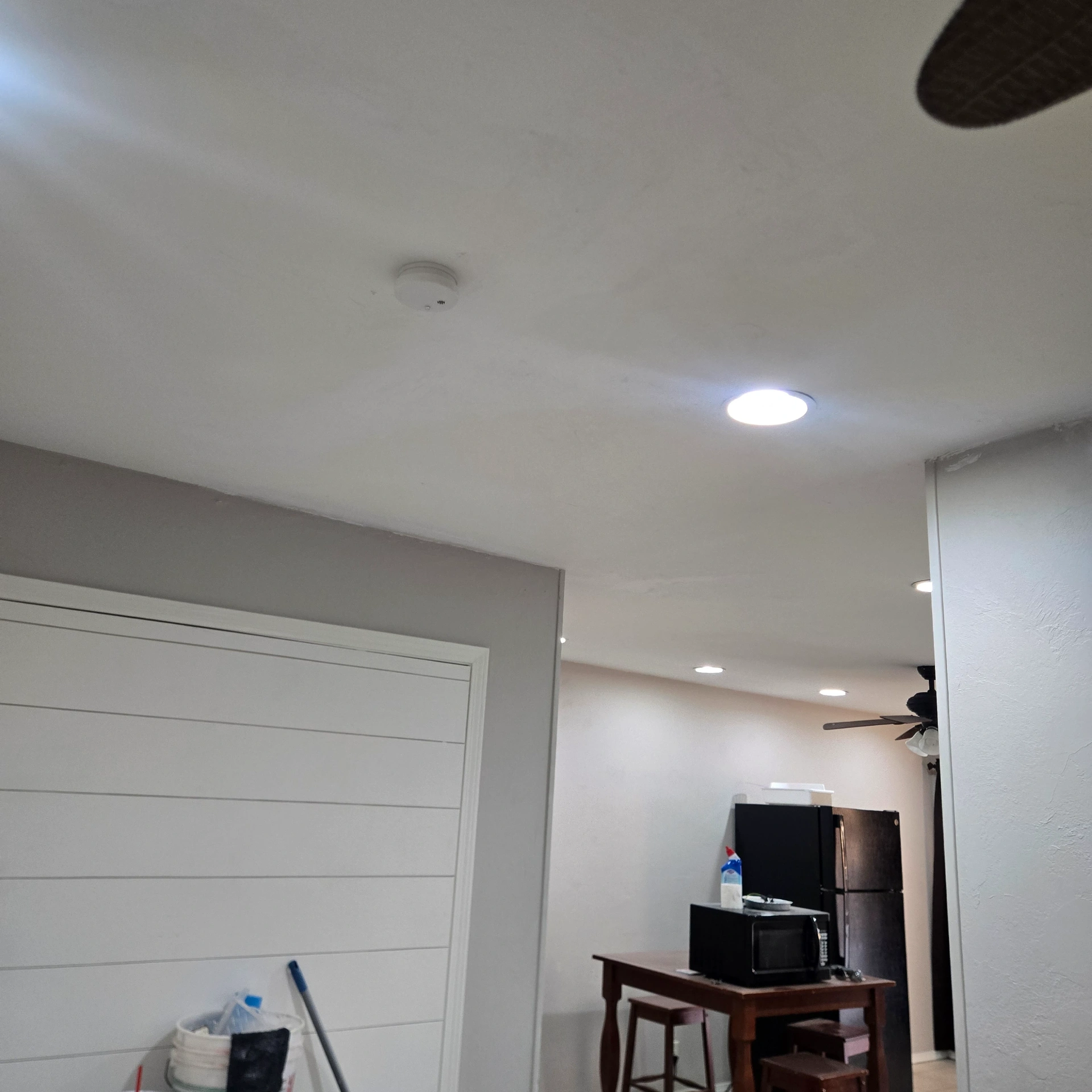 Professionally repaired and finished drywall ceiling in Stillwater