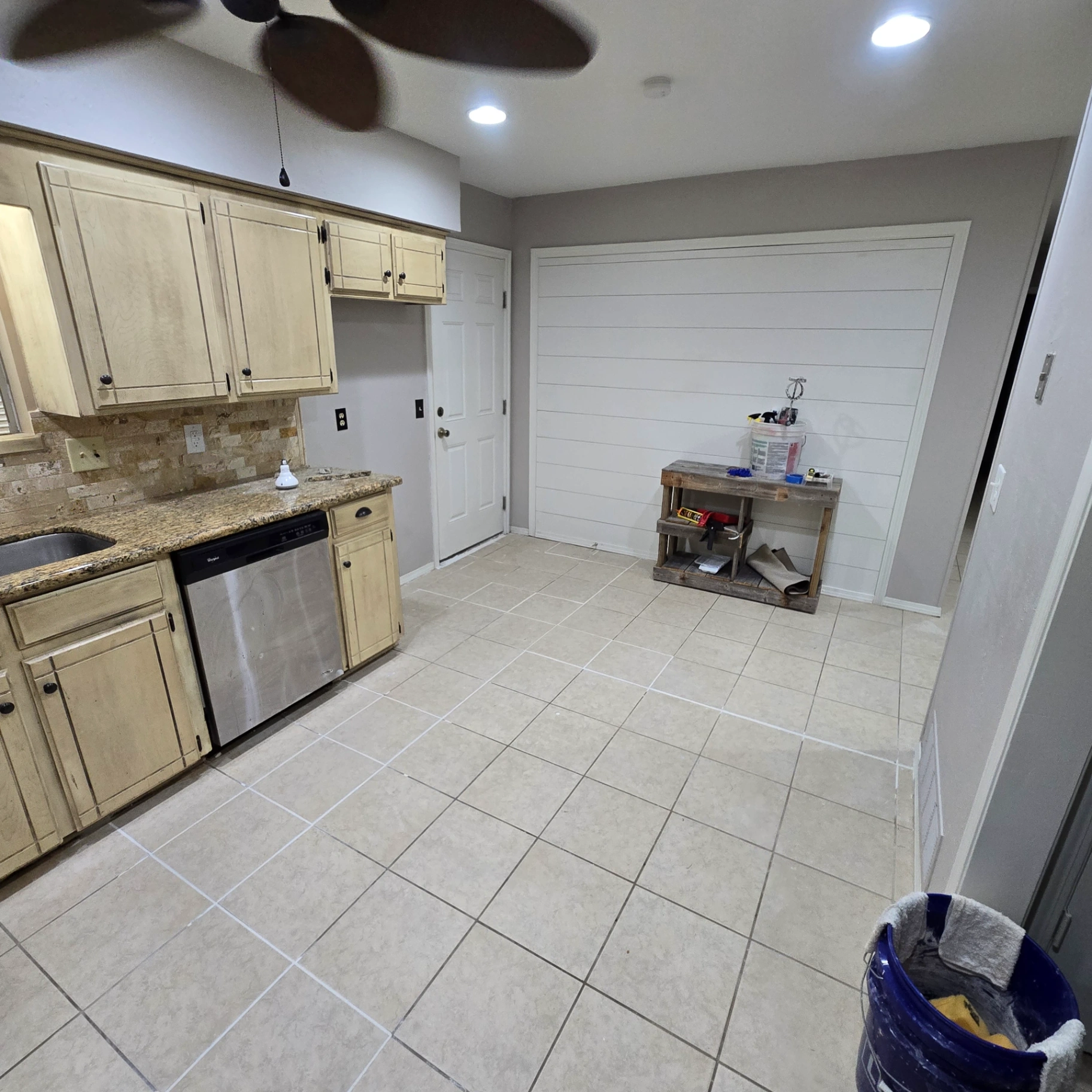 Wall paneling installation by Stillwater Handymen LLC