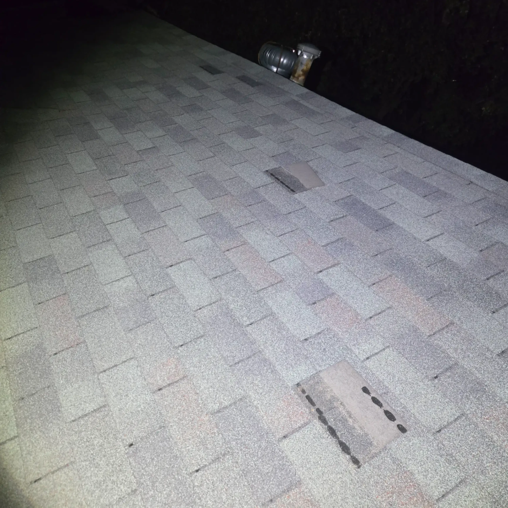Roof shingles and vent boot requiring repair in Stillwater OK